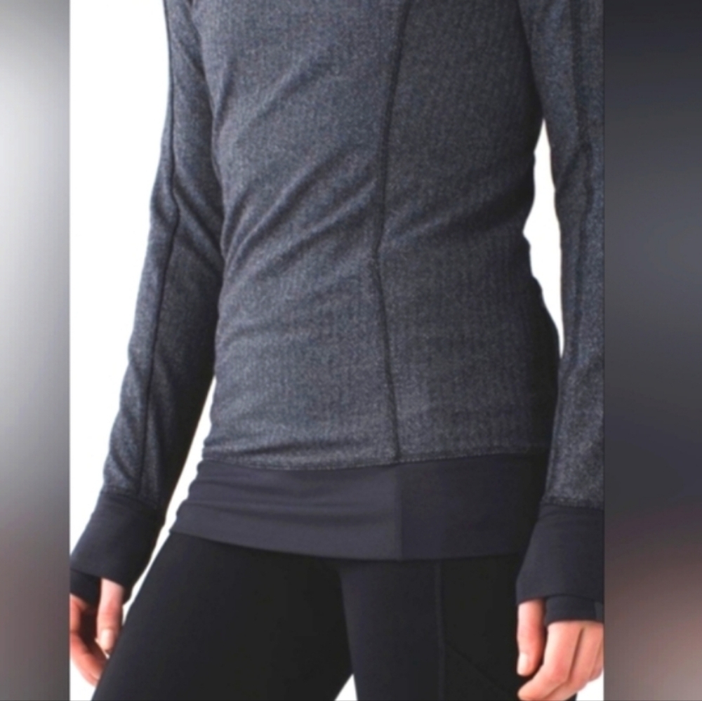 Lululemon "Think Fast" Slim Cut Hoodie Pullover - Picture 5 of 10
